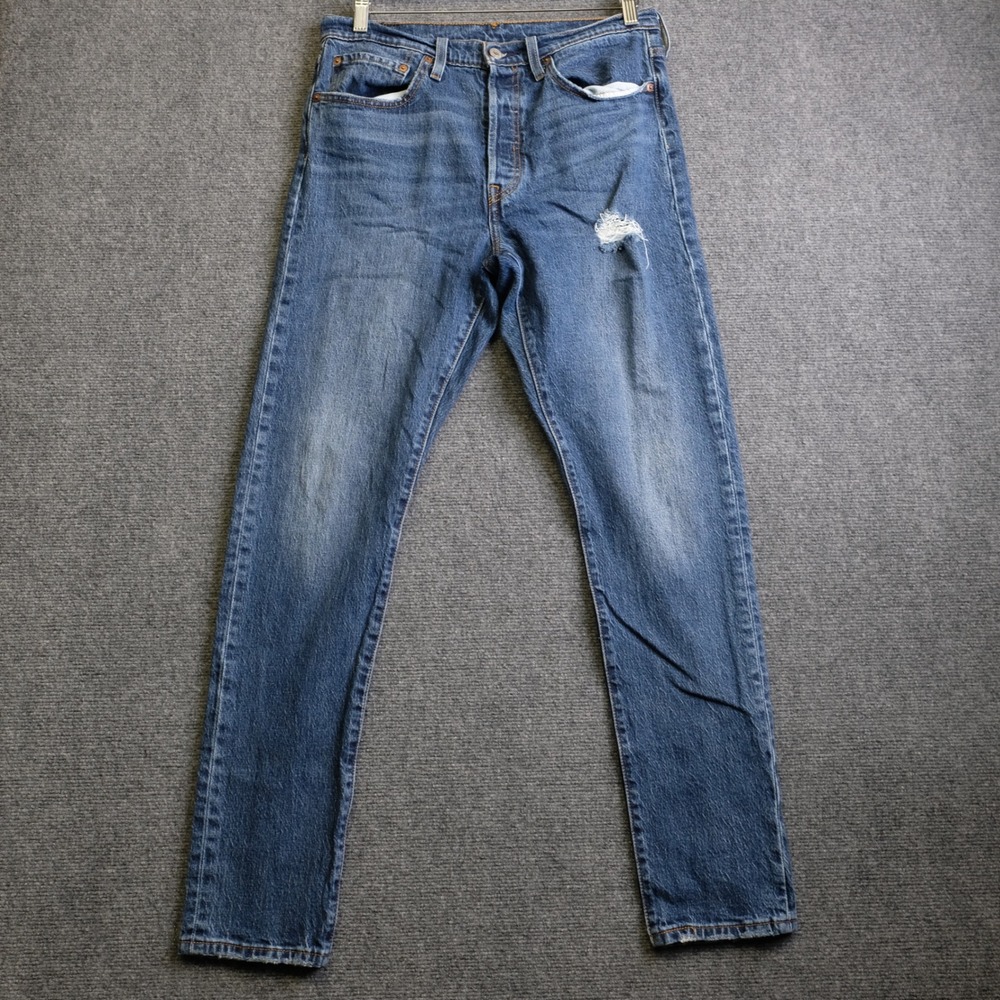Levis 501 S Skinny Jeans Womens 30 (30x32 Fit ) Blue Straight Leg Career Classic